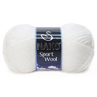 Пряжа Nako Sport Wool , цвет 208 белый