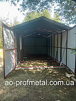 Гараж з профлиста , Гараж з профнастилу, Металопрофіль для гаража, Гараж з металу.
