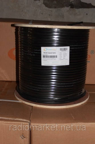 Кабель коаксіальний RG-6, F690BVM, зовнішній із тросом, 305 м