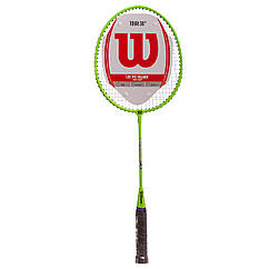 Ракетка для бадмінтону 1 штука в чохлі WILSON WRT85550U3 TOUR 30 RKT BMTN NO CVR 3 (сталь)