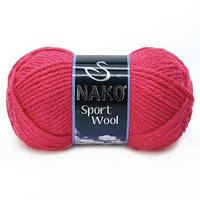 Пряжа Nako Sport Wool , цвет 10116 герань