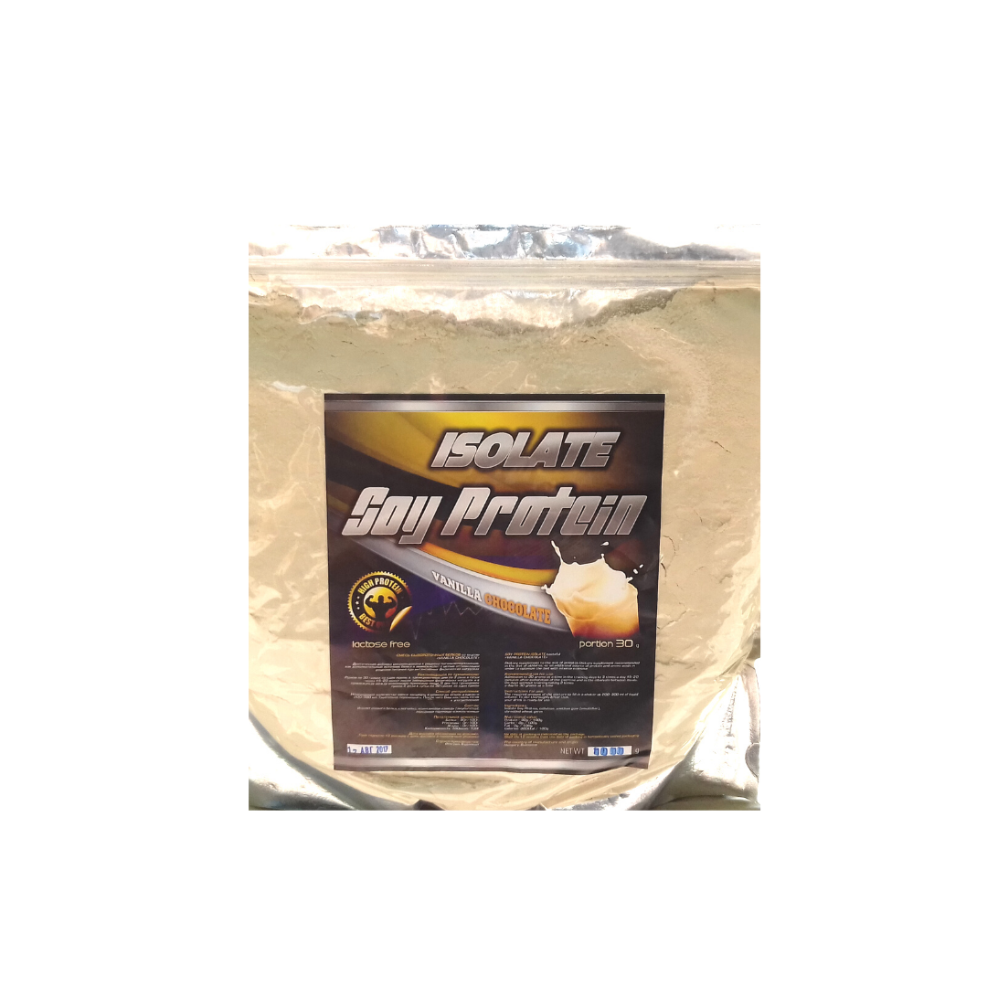 Соєвий SOY PROTEIN ISOLATE Білок - 90% 0% жирів суха м'язова маса+рельєф HUNGARY 1 кг