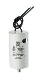 CBB60L 35 mkf 450 VAC (±5%) конденсатор для пуску і роботи. Кріплення болт + дроти (45*95 mm)