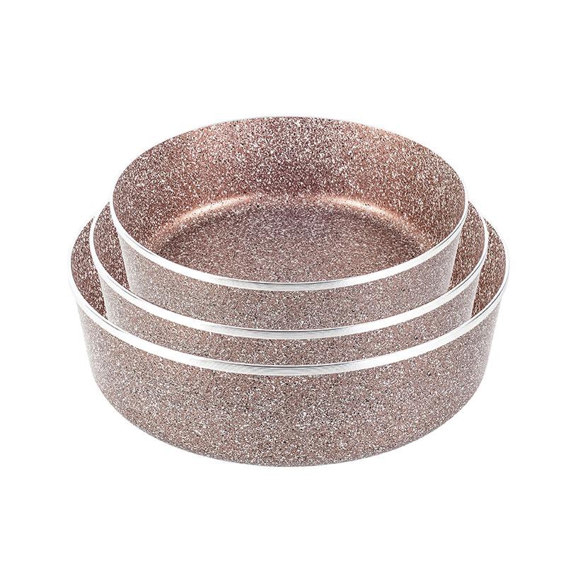 Набір противнів Lexical LG-640301-5 антипригарне гранітне покриття 3 шт. 22/26/30см (2_009427), фото 1