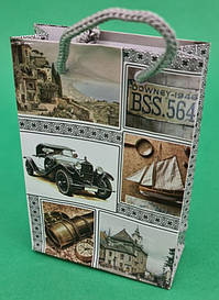 Пакет подарунковий паперовий розмір 8х12х3.5 (артикул 20) 12 шт/уп.