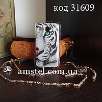Чехол для lenovo a316 панель накладка с рисунком белый тигр