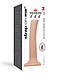 Насадка для страпона Strap-On-Me Dual Density Dildo Flesh M, діаметр 3,3 см, двошарова, гнучка gigante.com.ua, фото 4