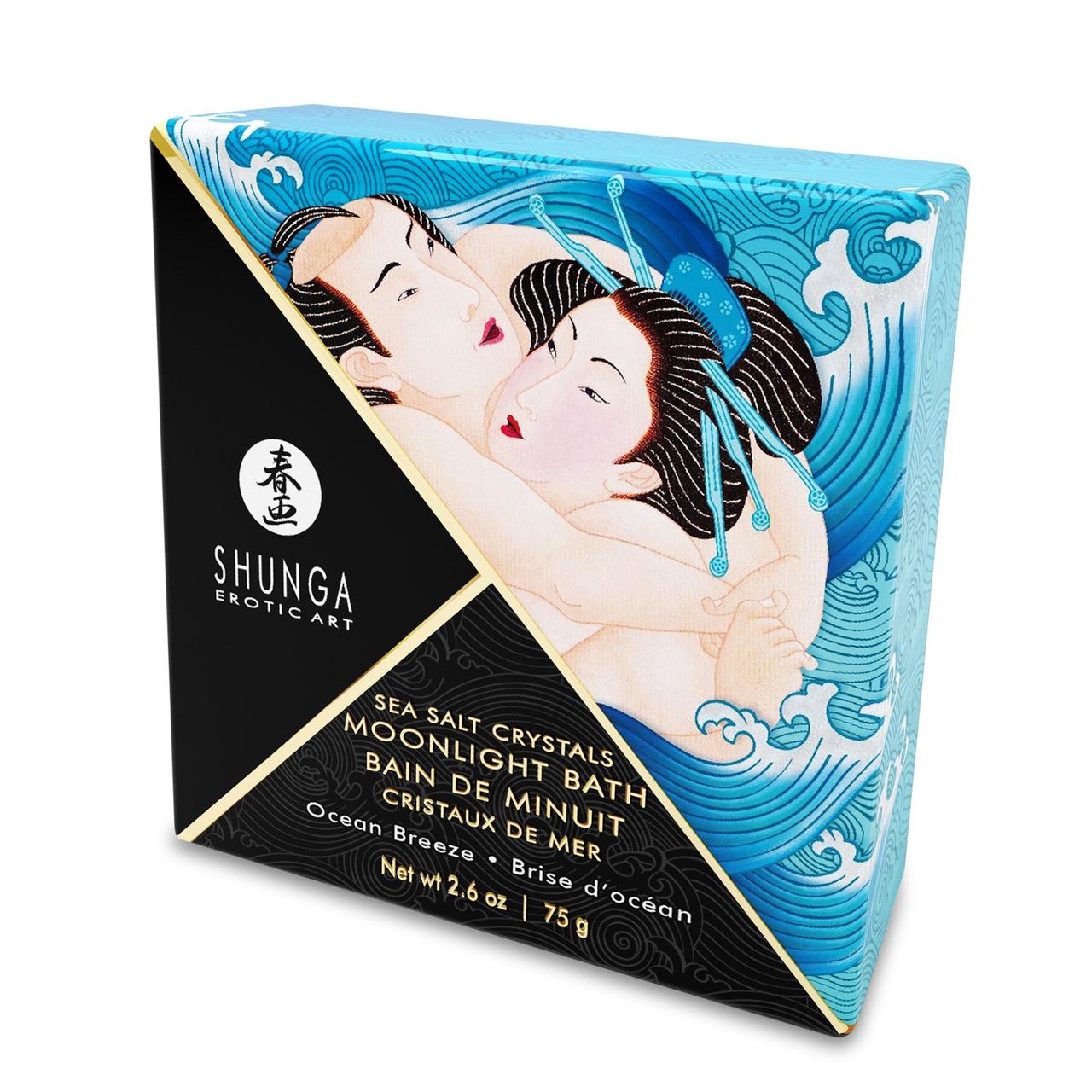 Сіль для ванни Shunga Moonlight Bath - Ocean Breeze (75 гр), сіль Мертвого моря, аромамасла gigante.com.ua