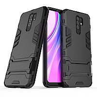 Чехол Iron для Xiaomi Redmi 9 бронированный бампер Black