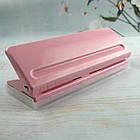 Рожевий дирокол для планера на 6 отворів для форматів А4, А5, А6, В4, В5 IND023b, фото 7