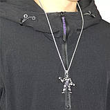 Чоловічий кулон ланцюжок Атлет гантелі прикрашання спорт-біжутерія, фото 6