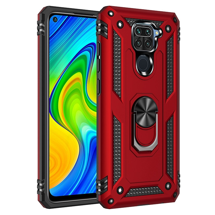 Чохол Shield для Xiaomi Redmi Note 9 броньований бампер Red