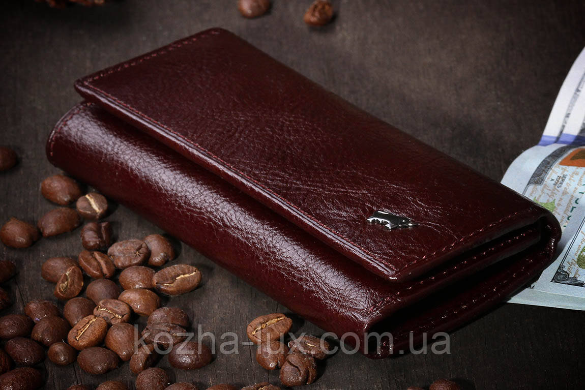 Бордова шкіряна ключниця Braun Buffel