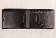 Шкіряна обкладинка СБУ з кишенею чорний 016-01, фото 2