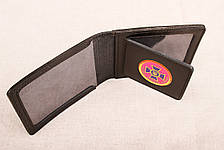 Шкіряна обкладинка СБУ з кишенею чорний 016-01, фото 3