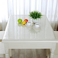 М'яке скло Силіконова захисна скатертина для столу та меблів Soft Glass (3.2х1.0м) товщина 1,5мм Прозора