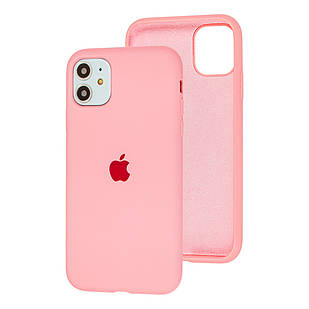 Чохол Silicone Case full для iPhone 11 рожевий (айфон 11)