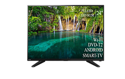 Телевізор Tosiba 24" Smart-TV Пульт Д/К/Full HD/DVB-T2/USB