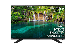Телевізор Tosciba 52" Smart-TVB-T2/USB Android 13.0 АДАПТИВНИЙ 4К/UHD