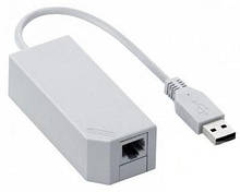 Контролер USB 2.0 to Ethernet - Мережевий адаптер 10 / 100Mbps з проводом, White, Blister Q300