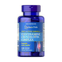 Для суглобів Хондропротектор Puritan's Pride Glucosamine Chondroitin Complex 120 кап, фото 2