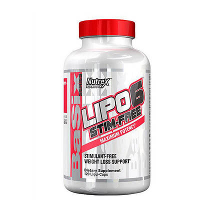 Жіросжігателя Nutrex Lipo 6 Stim-Free 120 кап, фото 2