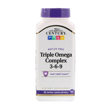 Омега 3-6-9 21st Century Triple Omega Complex 3-6-9 90 гел капс, фото 2