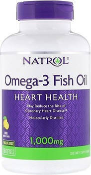 Омега 3 Natrol Omega-3 Fish Oil 1,000 mg 60 капс гел, фото 2