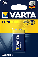 Батарейка Крона VARTA LONGLIFE 6LR61 9V Alkaline