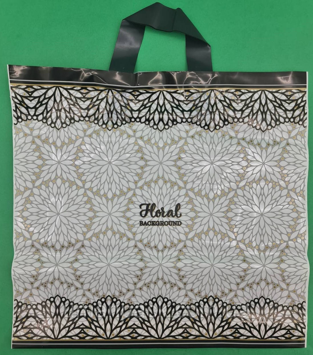 Пакет із петльовою ручкою спр п " Бекграунд" (40*38) 100 мк (50 шт.), фото 1