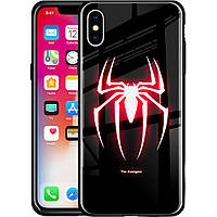 Накладка luminous glass case apple iphone x xs (spiderman) Накладка Luminous Glass Case Apple iPhon