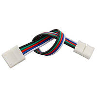 Коннектор для светодиодных лент №22 10mm RGBW 2joints wire (провод-2зажима) OEM
