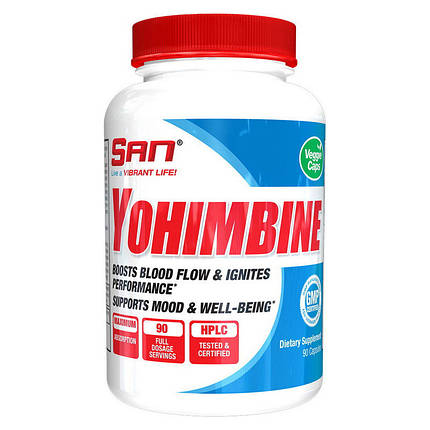 Yohimbe SAN Yohimbine 90 капс хіт Капсули для зниження ваги і схуднення для жінок і чоловіків, фото 2