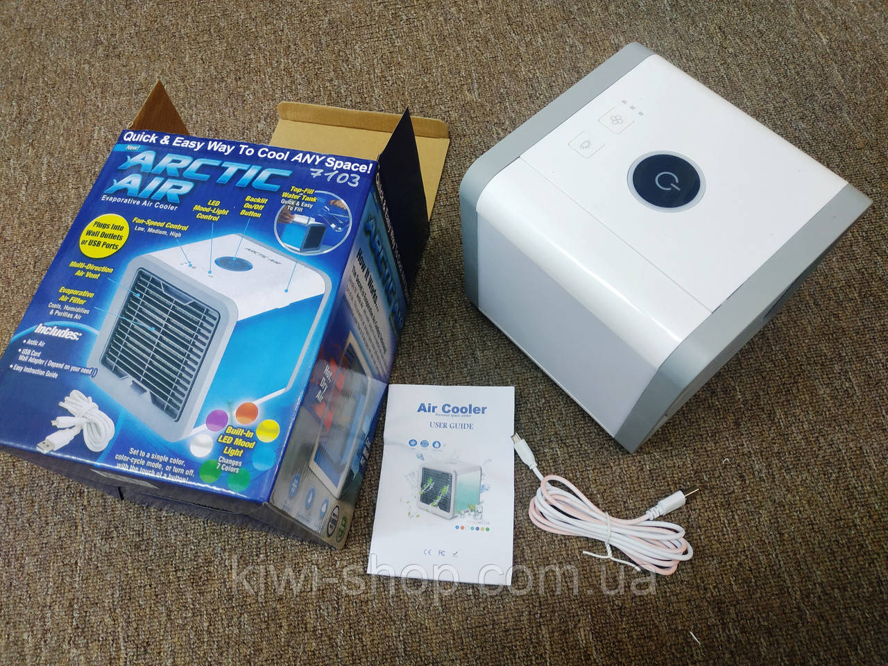 Мобільний (міні) кондиціонер Arctic Air з LED-підсвіткою, зволожувач повітря, охолоджувач повітря