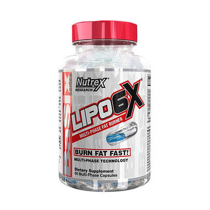 Жіросжігателя Nutrex Lipo 6X BaSix series 60 капс, фото 2