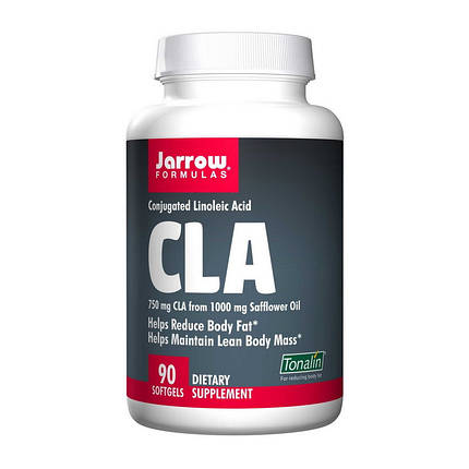 Кон'югована лінолева кислота Jarrow Formulas CLA 90 гел капс Жироспалювач для схуднення таблетки, фото 2