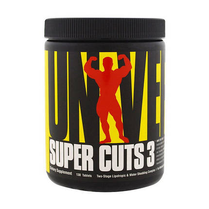 Жироспалювач Universal Super Cuts 3 130 таб Для зниження ваги, фото 2