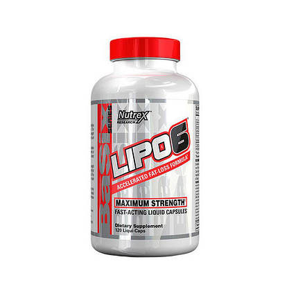 Жіросжігателя Nutrex Lipo-6 Maximum Strength 60 капс, фото 2