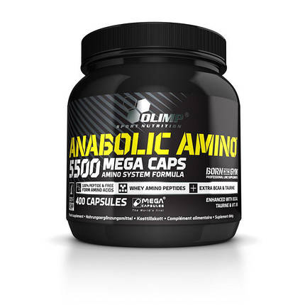 Незамінні амінокислоти для спортсменів Olimp Anabolic Amino 5500 400 капс Топ продажів, фото 2