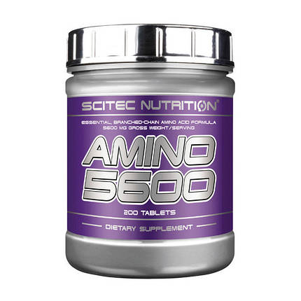 Комплекс амінокислот Scitec Amino 5600 200 таб, фото 3