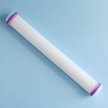 Скалка пластикова гладка з обмежувачами 33 см