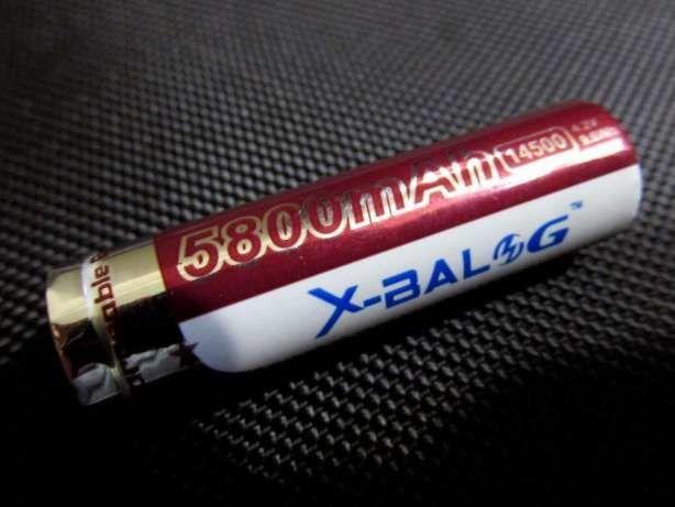 Набор аккумуляторов Li-Ion X-BALOG 14500 5800 mAh 4.2V (4 штуки)