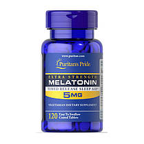 Мелатонін Puritan's Pride Melatonin 5 mg 120 таб, фото 2