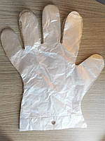 Рукавички одноразовий ПЕТ щільні 100 шт. Розмір L