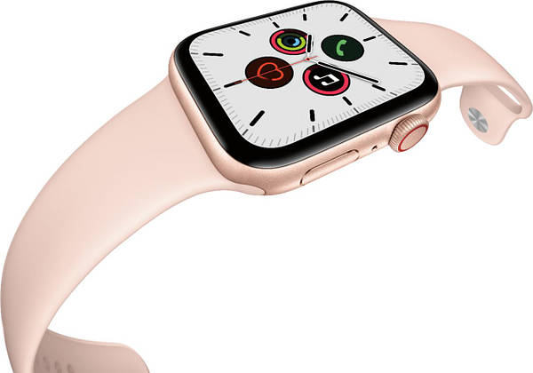 Apple Watch Series 5 GPS 44mm Gold Aluminium Case with White Sport Band Model A2093 1226190270