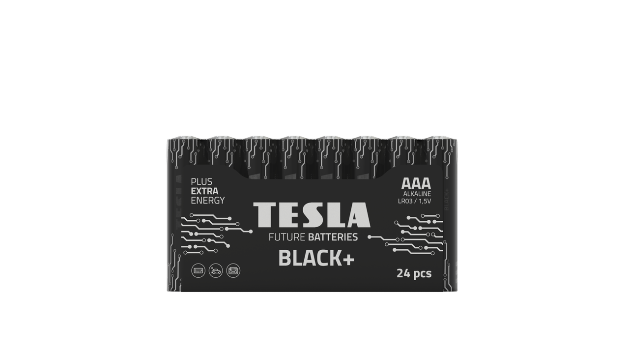 Батарейки TESLA BLACK+ AAA (LR03) 1.5V 24 шт.