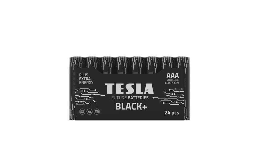 Батарейки TESLA BLACK+ AAA (LR03) 1.5V 24 шт., фото 2