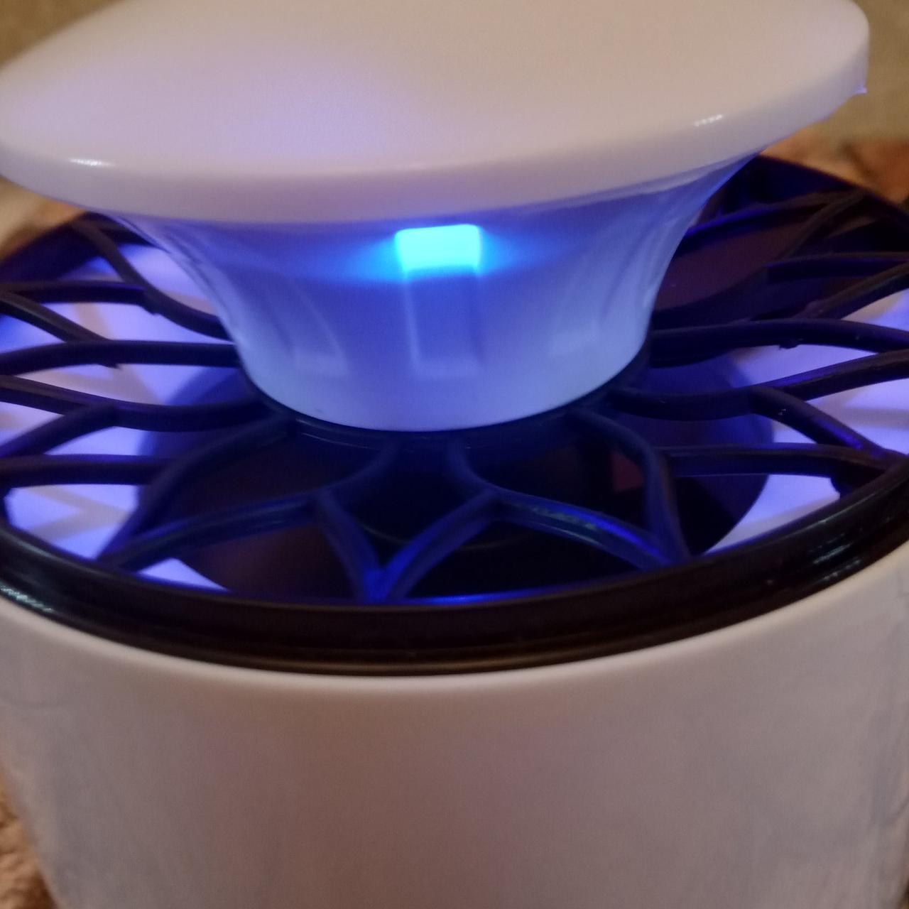 Лампа ловушка для комаров Москит Киллер Mosquito Killer Lamp уничтожитель насекомых от USB белая (живые фото) - фото 5 - id-p1226195604