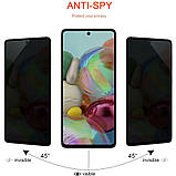 Захисне скло Privacy 5D (full glue) (тех. пак) для Samsung Galaxy A31, фото 2
