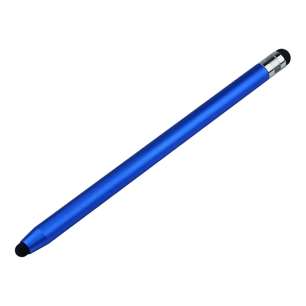 Ємнісний Стилус, подвійний, алюмінієвий (Синій)
